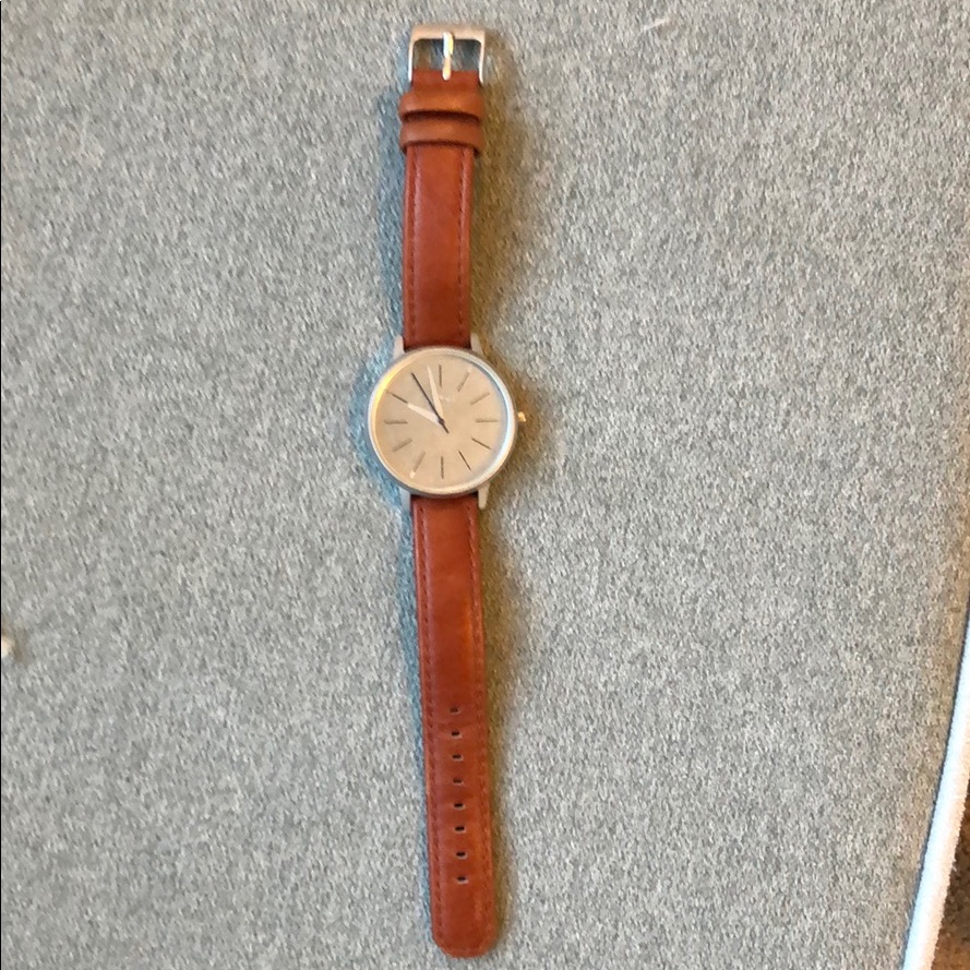Nixon Saddle Leather Watch Nixon Saddle Leather Watch